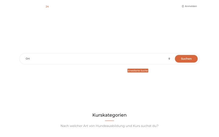 Screenshot of hundeschulen24.ch