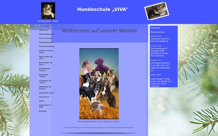 Screenshot of hundeschuleviva.ch