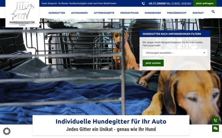 Captura de ecrã de hundeschutzgitter.de