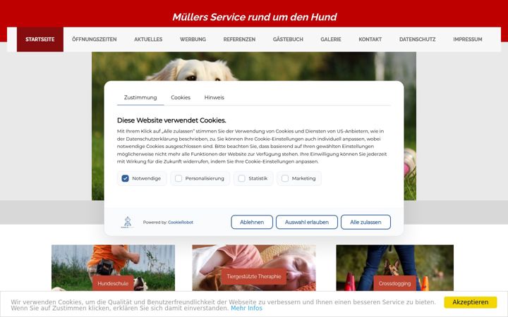 Captura de ecrã de hundeservice-spremberg.de