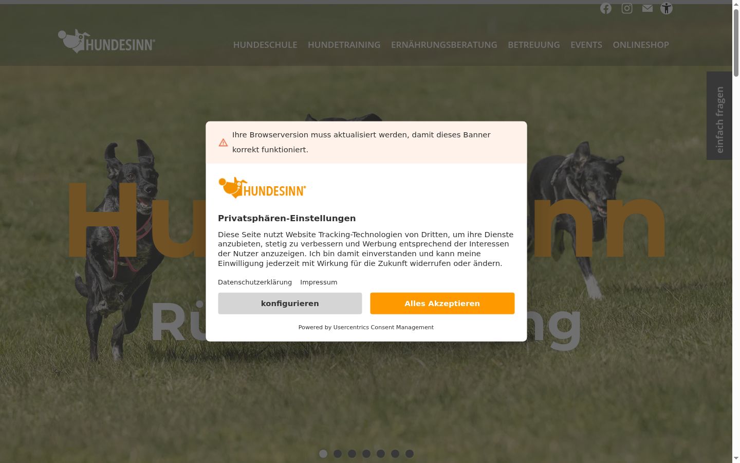 Sutikimo reklamjuostės, rodytos prieš bet kokią sąveiką, ekrano kopija