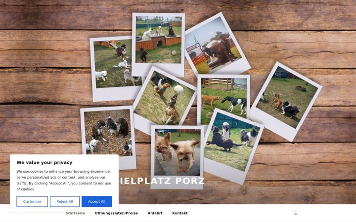 Screenshot of hundespielplatz-porz.de