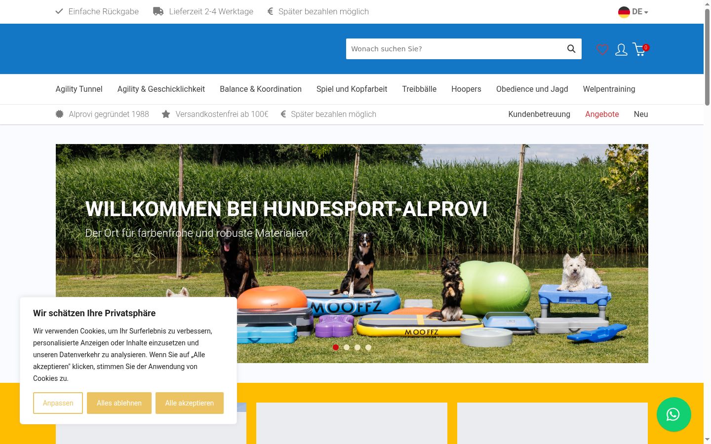 Ekrānuzņēmums ar piekrišanas baneri, kas tika rādīts pirms jebkādas mijiedarbības