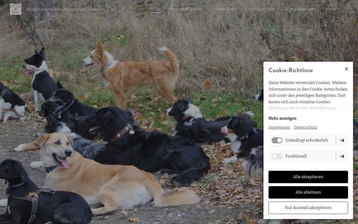 Screenshot of hundesportvereinstrunzertalerpfotenolsberg.de