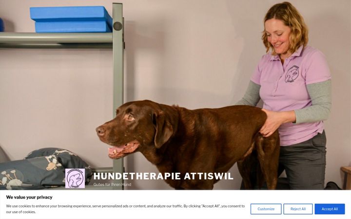 Screenshot of hundetherapie-attiswil.ch
