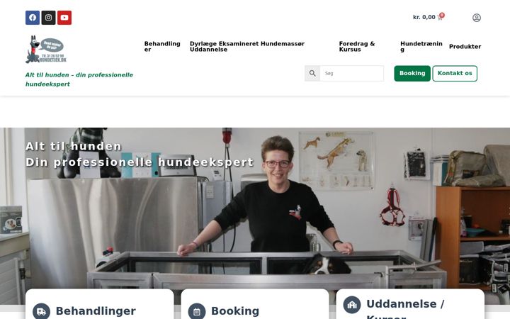 Screenshot of hundetjek.dk