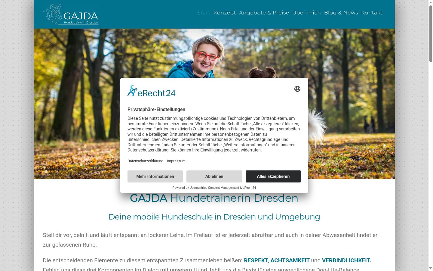 Screenshot tal-banner tal-kunsens muri qabel kwalunkwe interazzjoni
