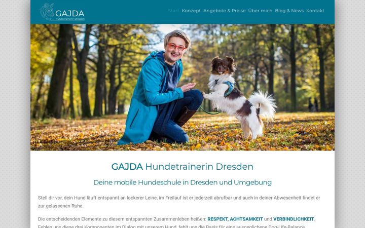 Snímek obrazovky hundetrainer-gajda.de