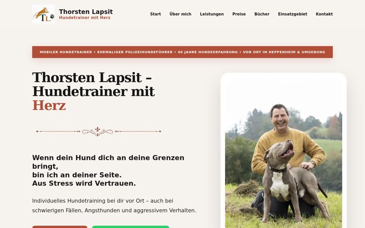 Screenshot of hundetrainer-mit-herz.de