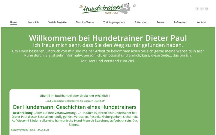 Екранна снимка на hundetrainer-rohrbach.de