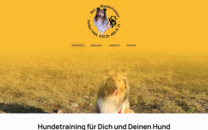 Screenshot of hundetrainer-stefanveiel.de
