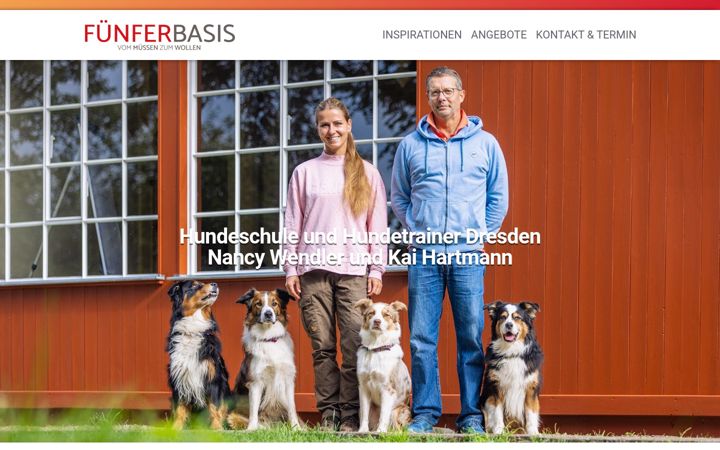 Snímek obrazovky hundetrainerdresden.de