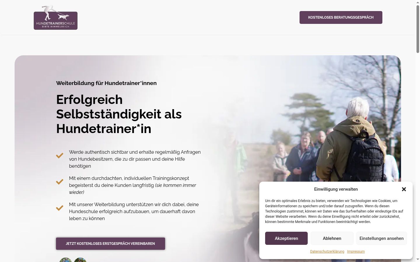 Sutikimo reklamjuostės, rodytos prieš bet kokią sąveiką, ekrano kopija