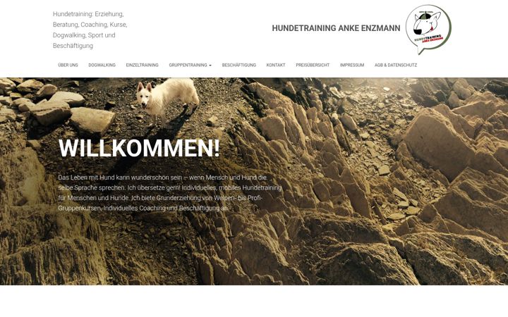 Screenshot of hundetraining-anke-enzmann.de