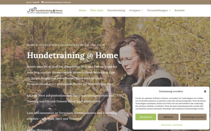 Screenshot of hundetraining-at-home.de