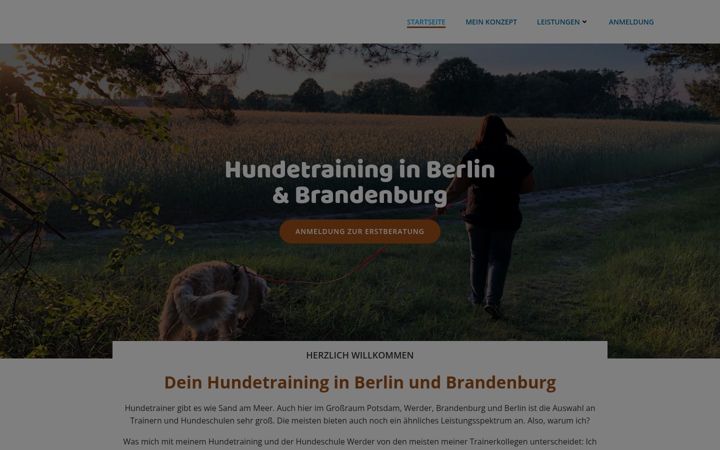 Screenshot of hundetraining-bb.de