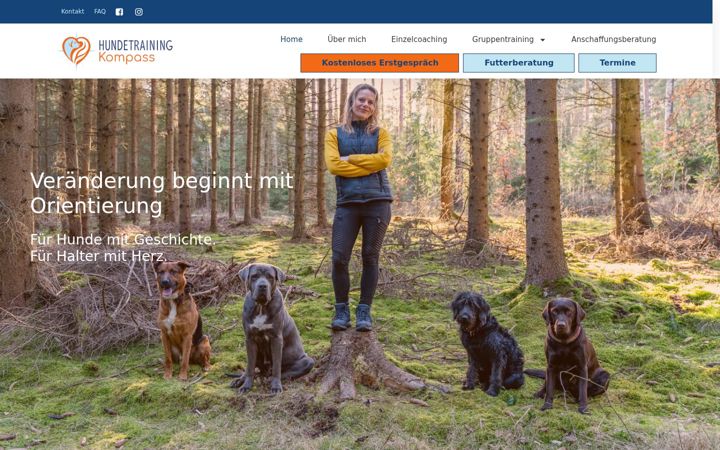 Screenshot of hundetraining-kompass.de