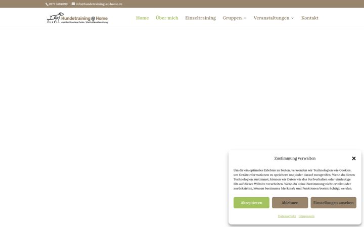 Screenshot of hundetrainingathome.de
