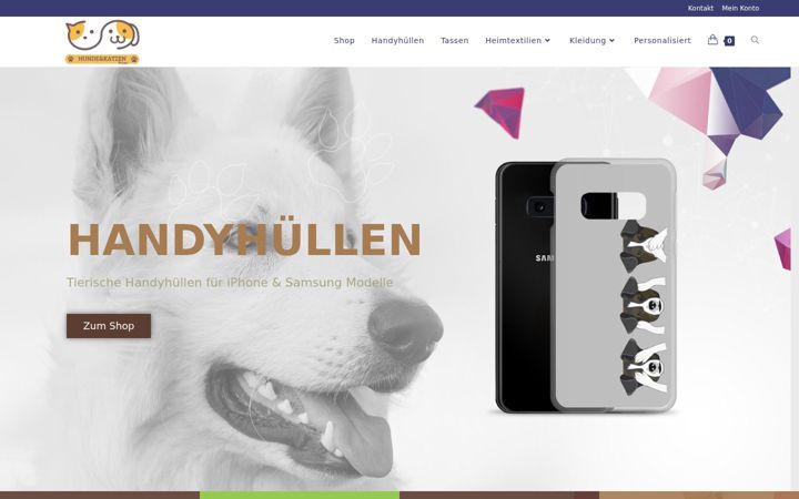 Ekrano kopija hundeundkatzenprints.de