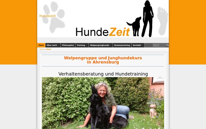 Screenshot of hundezeit-ahrensburg.de