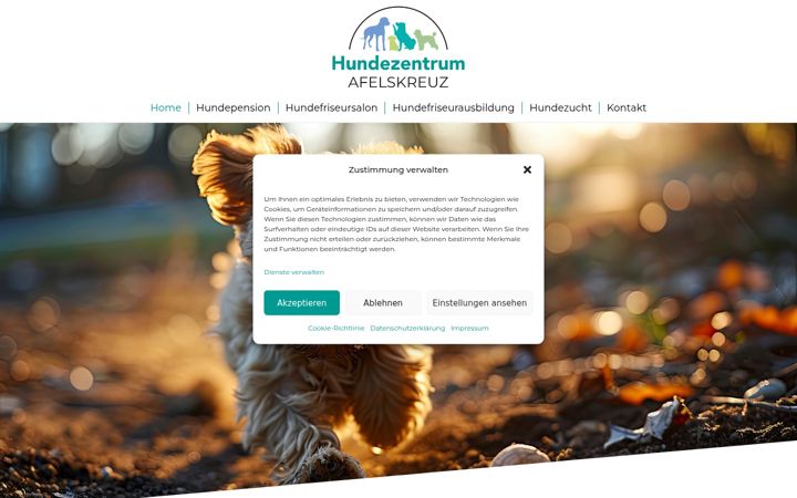Screenshot of hundezentrum-afelskreuz.de