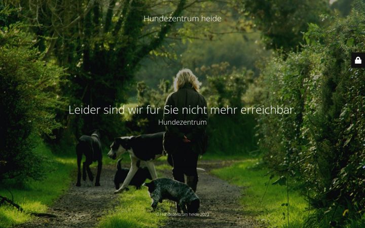 Screenshot of hundezentrumheide.de