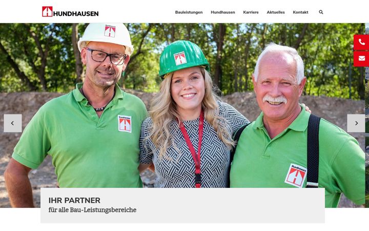 Captura de pantalla de hundhausen.de