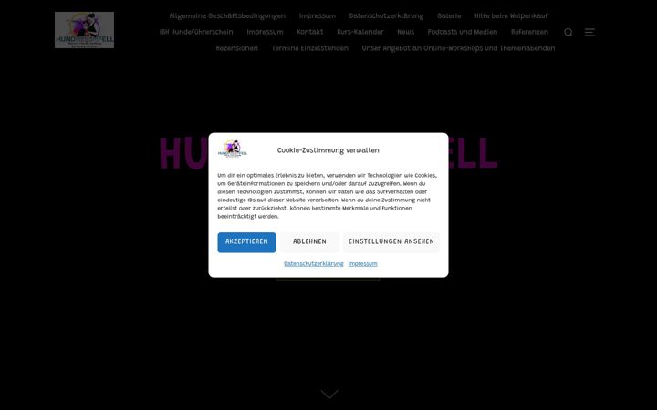 Ekrano kopija hundherum-fell.de