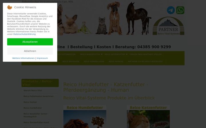 Ekrano kopija hundkatzeschmaus.de