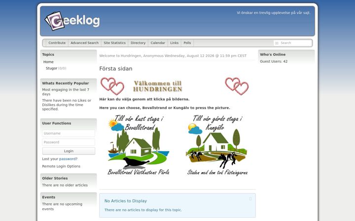Screenshot of hundringen.se