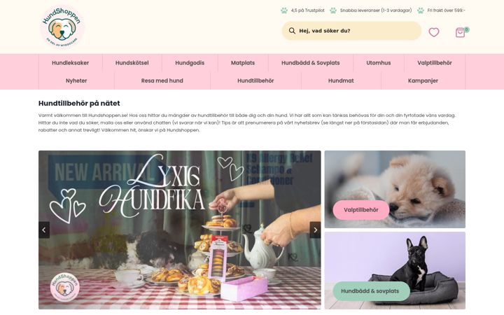 Screenshot of hundshoppen.se