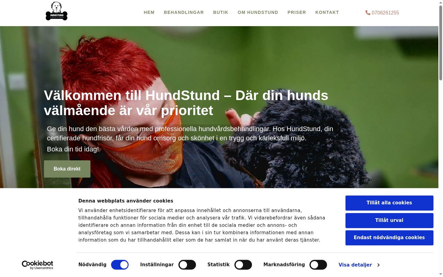 Screenshot tal-banner tal-kunsens muri qabel kwalunkwe interazzjoni