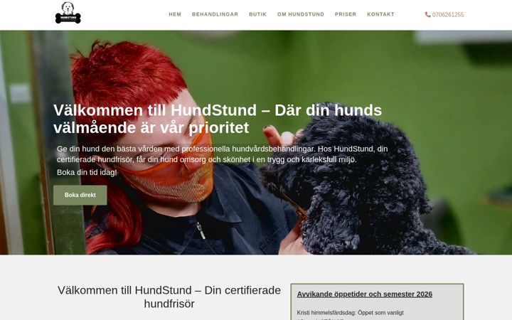 Screenshot of hundstundhundsalong.se