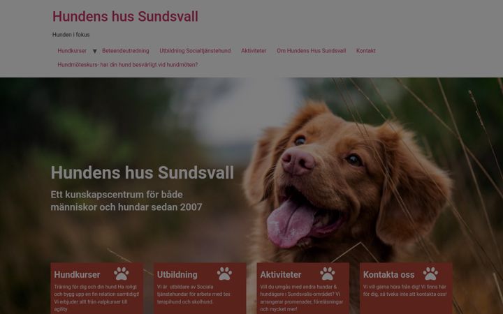 Screenshot of hundsundsvall.com