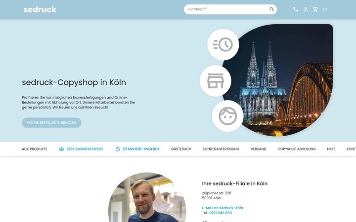Screenshot of hundt-druck.de