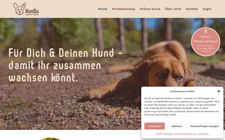 Screenshot of hundu.ch