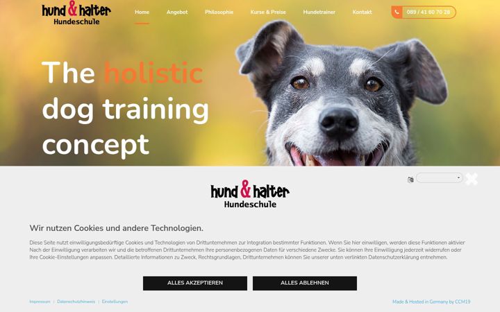 Screenshot of hundundhalter.net
