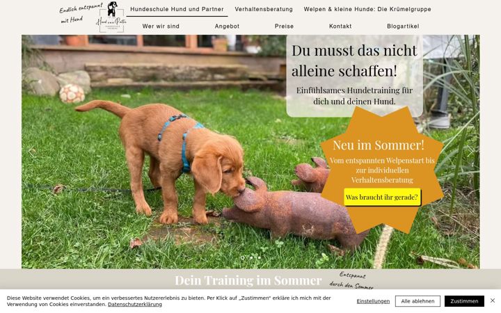 Ekrano kopija hundundpartner.de