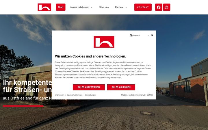 Ekrano kopija huneke-rick.de