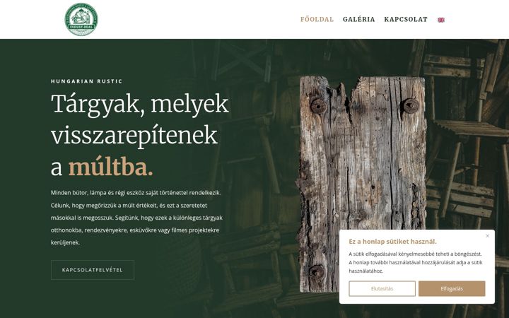 Screenshot of hungarian-rustic.com