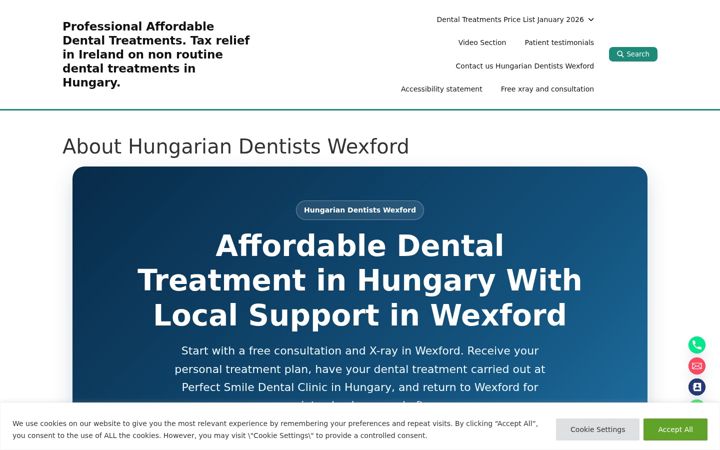 Screenshot of hungariandentalimplantcentrewexford.com