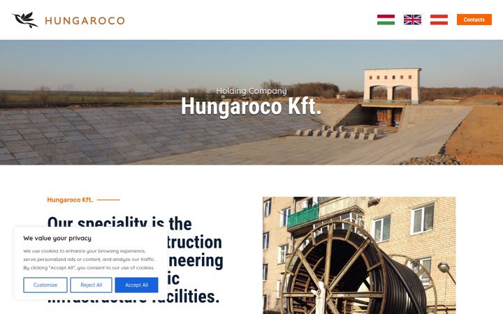 Screenshot of hungaroco.com