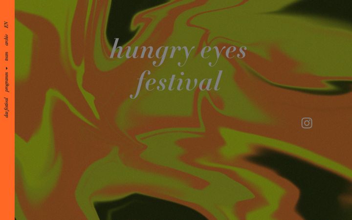 Snímek obrazovky hungryeyesfestival.de