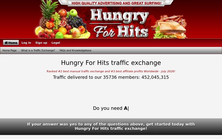 Screenshot of hungryforhits.com