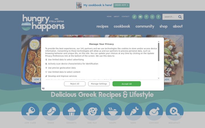 Screenshot von hungryhappens.net