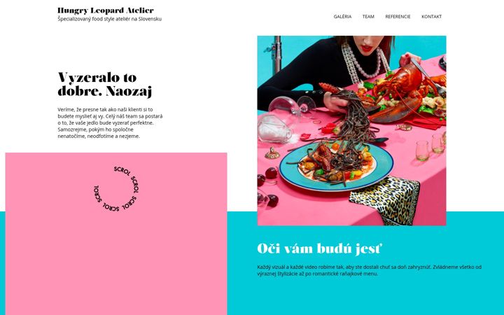 Screenshot of hungryleopard.sk