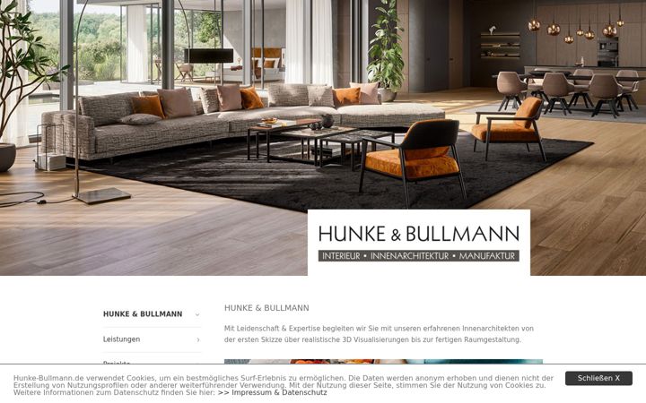 Snímek obrazovky hunke-bullmann.de