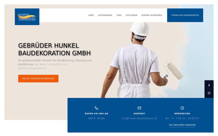 Snímek obrazovky hunkel-baudekoration.de
