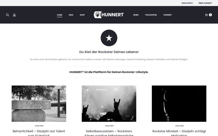 Screenshot of hunnert.de