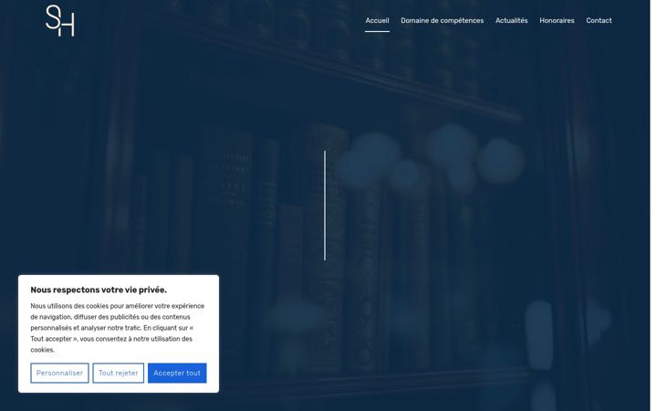 Screenshot of hunot-avocat.fr